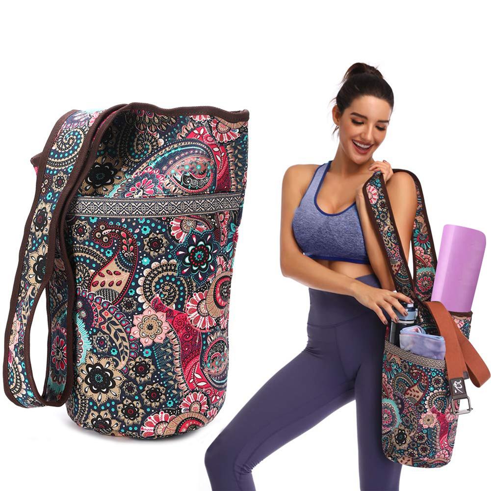 Fashion Yoga Mat Bag Crochet Macrame Yoga Bag Large Size Pocket Fit Most  Size Mats Yoga Mat Tote Sling Carrier Fitness Supplies - AliExpress