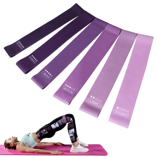 Purple 6 levels mini resistance bands - Image 2